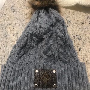 New upcycled pompom hat